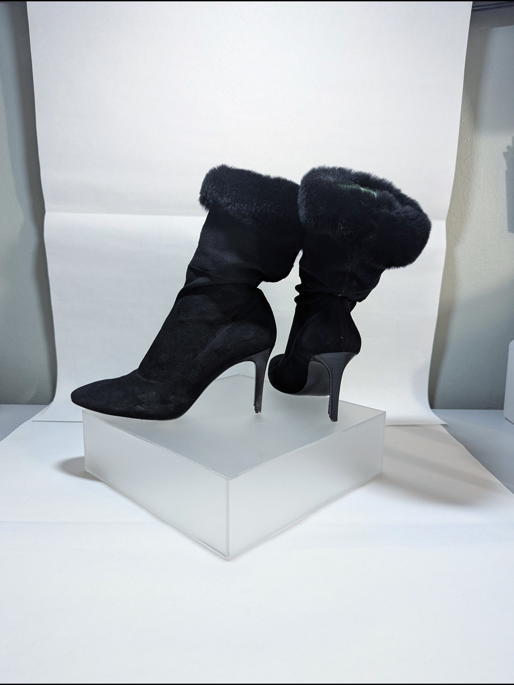Sz 5 Cole Haan Suede Ankle Heels